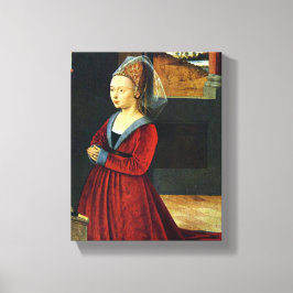 Stifterin Detail - Petrus Christus - c1460 Leinwanddruck