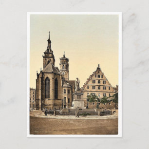Stiftkirche, Stuttgart, Wurtemburg, selten P Postkarte