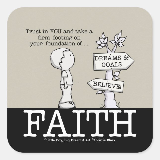 Stiftung der Sticker für den Glaubensplatz (Vorderseite)