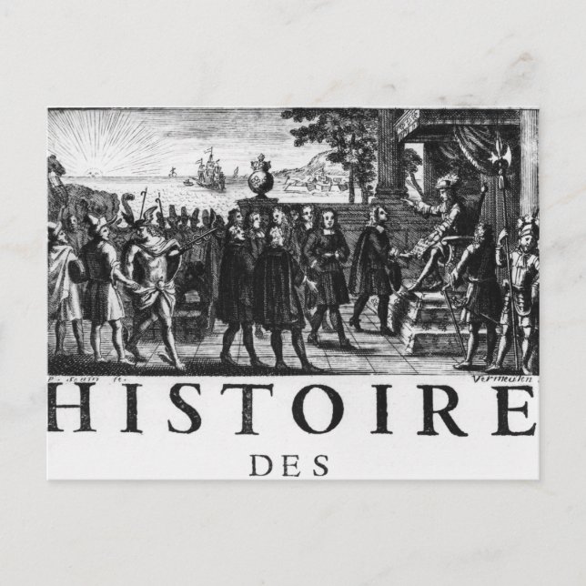 Stiftung von Louis XIV, König von Frankreich Postkarte (Vorderseite)