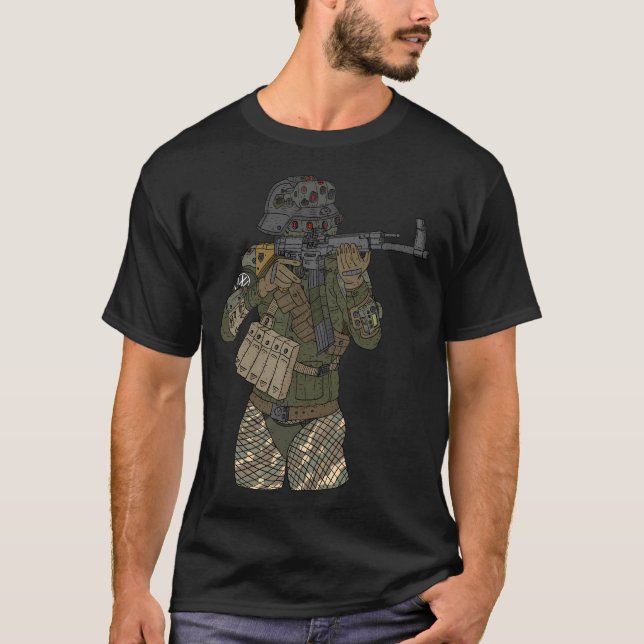 Stig 44. German Sci Fi Soldier. T-Shirt (Vorderseite)