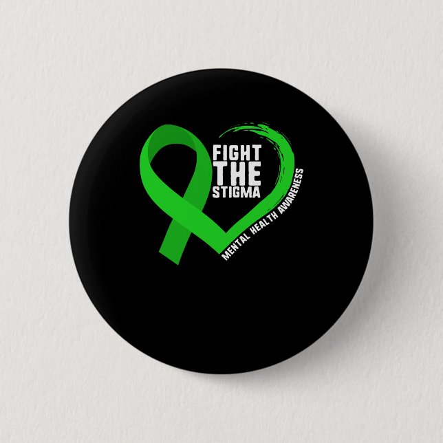 Stigma Mental Health Awareness Depression Anxi Button (Vorderseite)