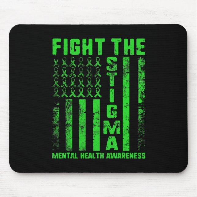 Stigma Mental Health Awareness Depression Anxi Mousepad (Vorne)