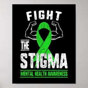 Stigma Mental Health Awareness Depression Anxi Poster