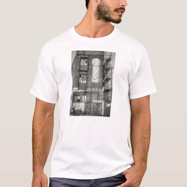 Stik Mann-Graffiti, Shoreditch London T-Shirt (Vorderseite)