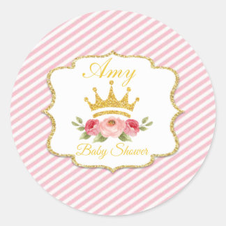 Stikers pegatina motivo coronita dorada runder aufkleber