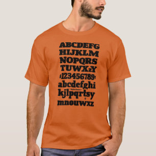 Stil A Römische Antiquaschrift Blattdesign T-Shirt