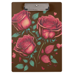 " 💐 💐 Stil 💐 Blume Klemmbrett