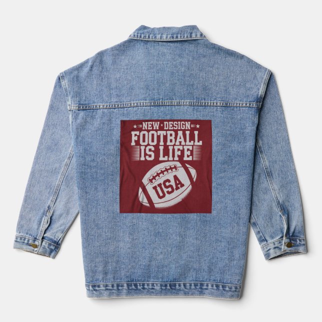 Stil: Damenbinde (Jean Jacket) Dieser cus Jeansjacke (Rückseite)