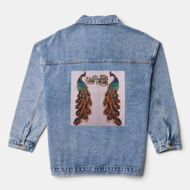 Stil: Damenkleidung (Jean Jacket) Jeansjacke (Rückseite)