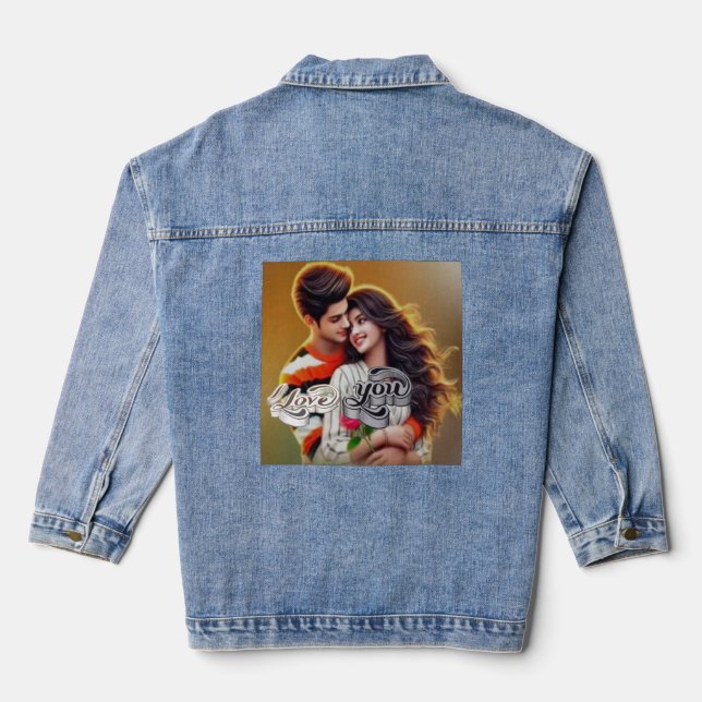 Stil: Damenkleidung (Jean Jacket) Jeansjacke (Rückseite)