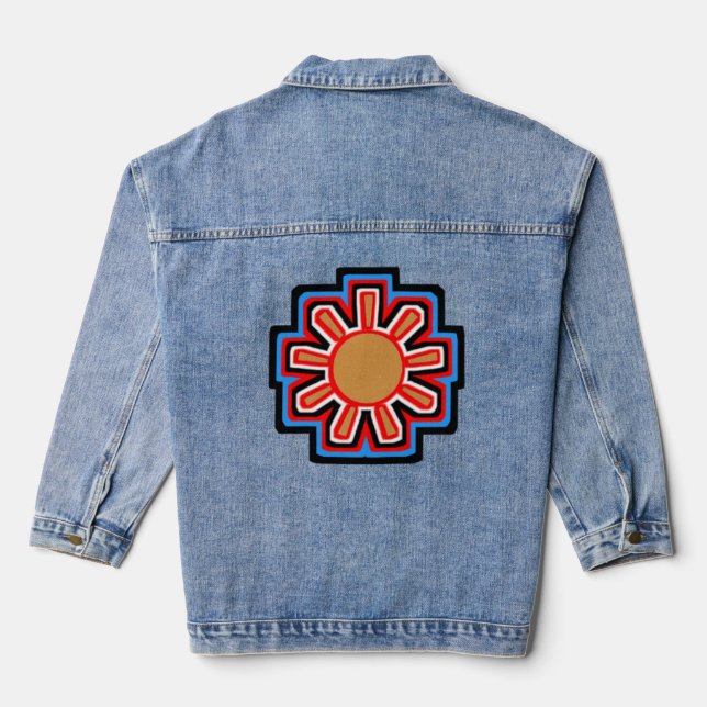 Stil: Damenkleidung (Jean Jacket) Jeansjacke (Rückseite)