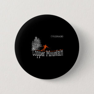 Stil der 80er Jahre Kupfer Berg Colorado Vintag Sk Button