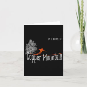 Stil der 80er Jahre Kupfer Berg Colorado Vintag Sk Karte