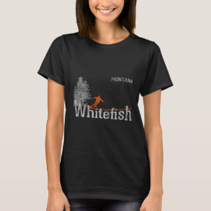 Stil der 80er Jahre Whitefish Montana Vintages Ski T-Shirt