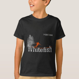 Stil der 80er Jahre Whitefish Montana Vintages Ski T-Shirt