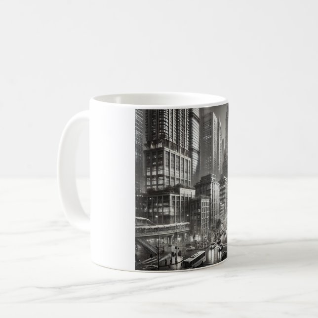 Stil der 90er Jahre Kaffeetasse (Vorderseite Links)