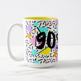 Stil der 90er zweifarbige tasse