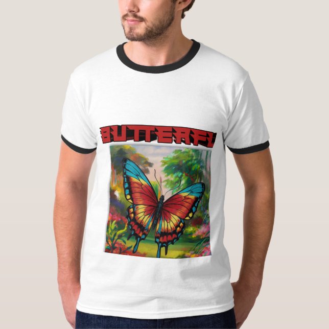 Stil: Der dunkle T - Shirt ist einfach, komfortabe (Vorderseite)