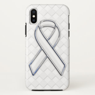 Stil der Schachbretts für das Weißbandbewusstsein Case-Mate iPhone Hülle