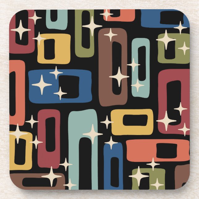 Stil des mittleren 20. Jahrhunderts Getränkeuntersetzer (Vorderseite)