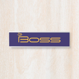 Stil Gold der BOSS Türschild