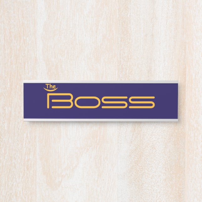 Stil Gold der BOSS Türschild (Vorderseite )