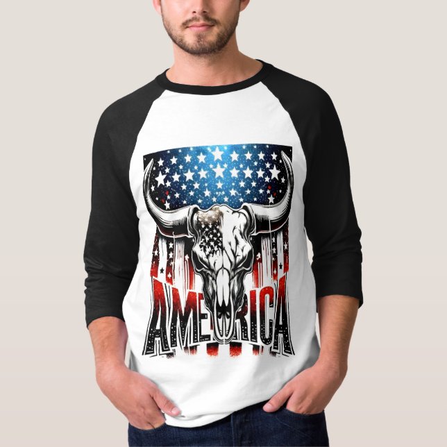 Stil: Herren Basic 3/4 Sleeve Raglan T - Shirt Hit (Vorderseite)