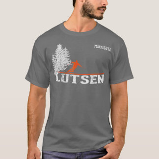 Stil Lutsen MN Vintag Skifahren im Stil der 80er J T-Shirt