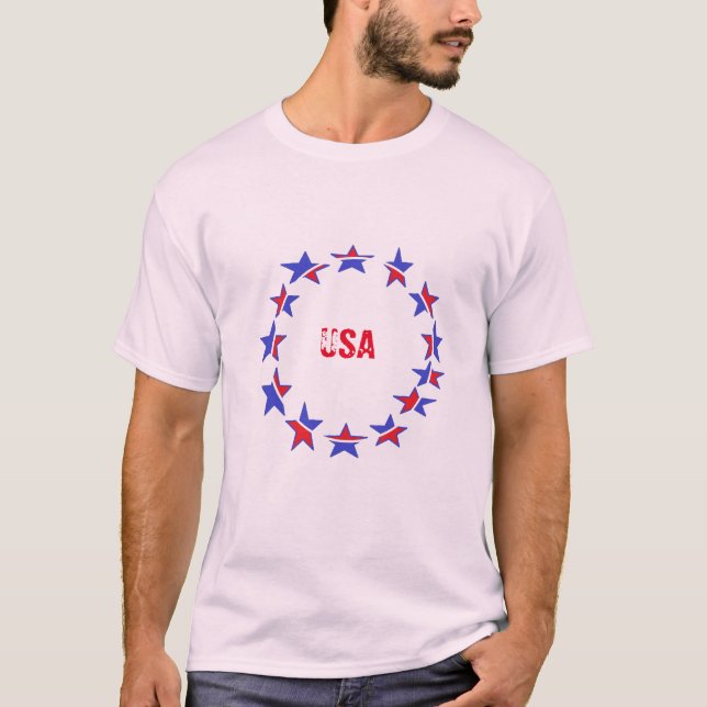 Stil: Men's Basic T - Shirt — Patriotic USA (Vorderseite)