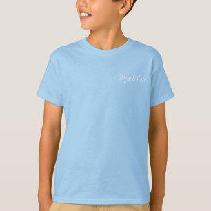 Stil & Sorgfalt hellblauer T - Shirt