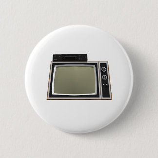 Stil-TV und Videorecorder der 80er Jahre: 3D-Model Button