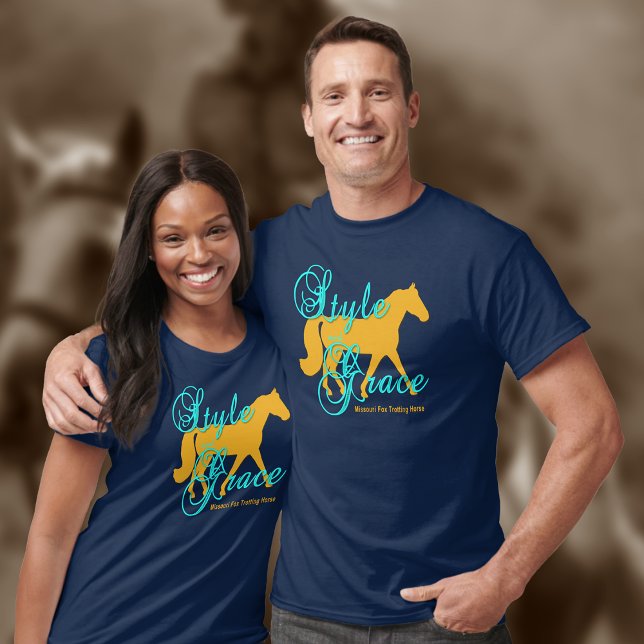 Stil und Grace Missouri Fox Trotting Horse T-Shirt (Von Creator hochgeladen)