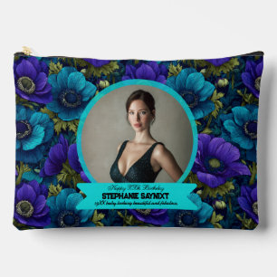 Stilechte Anemonen Quinceañera Geburtstagsgeschenk Zubehörtasche