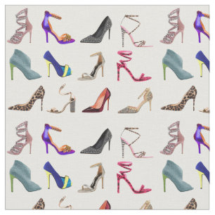 Stilett-Absatz-Collage Stoff