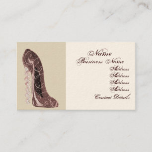 Stilett-Schuh-Kunst-Visitenkarten Visitenkarte