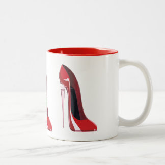 Stilett-Schuhkunst Champagne-Ferse rote Zweifarbige Tasse