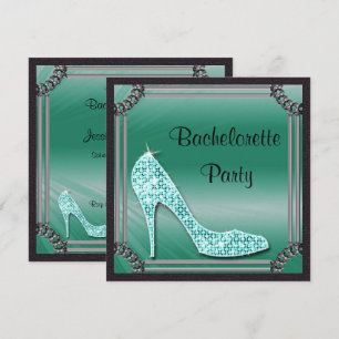 Stiletto Bachlorette Gerahmtes Stiletto Bachlorett Einladung