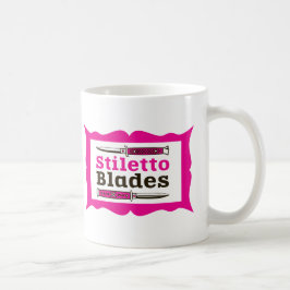 Stiletto Blades im Rahmen Tasse
