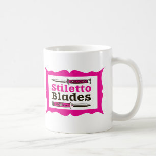 Stiletto Blades im Rahmen Tasse