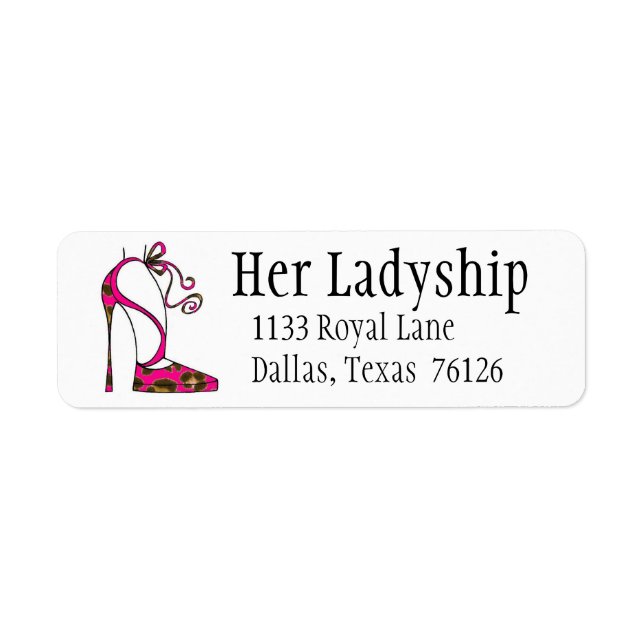 Stiletto Diva Address Labels (Vorne)