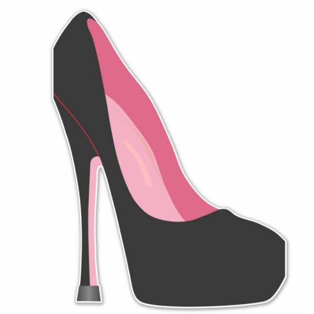 STILETTO HÖCHSTER SCHUHSCHUHE KUSTOM CUT DECAL STI AUFKLEBER (Vorderseite)
