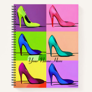 Stiletto Pumps, High Heels Poster Art Journal Notizbuch