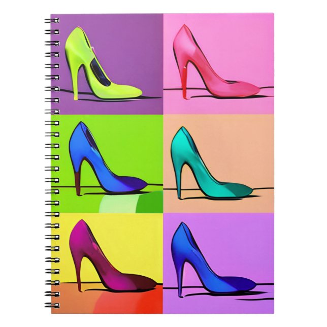 Stiletto Pumps, High Heels Poster Art Notizblock (Vorderseite)