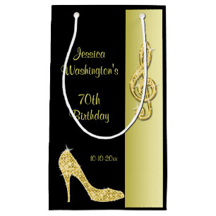 Stiletto & Treble Cleft 70. Geburtstagsparty Kleine Geschenktüte