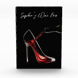 Stiletto und Wine Wine Bar Fotoblock