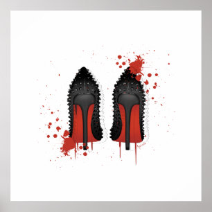 Stilettos Spatters & Tropfens Poster
