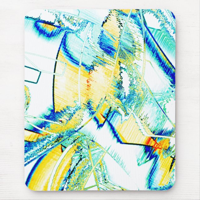 Stilfarben nein, Bild mit gelben, zyklischen blaue Mousepad (Vorne)