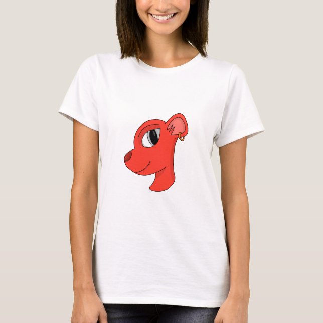 Stilftiger Ohrring T-Shirt (Vorderseite)