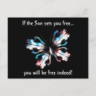 Stilftiger Schmetterling 2 Postkarte